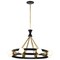Nuvo Marsden 8-Light Chandelier Matte Black and Natural Brass 60/7868 - alternate 3